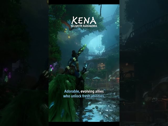 The Spirit Guide returns. Kena: Scars of Kosmora launches on PS5 and PC later this year.