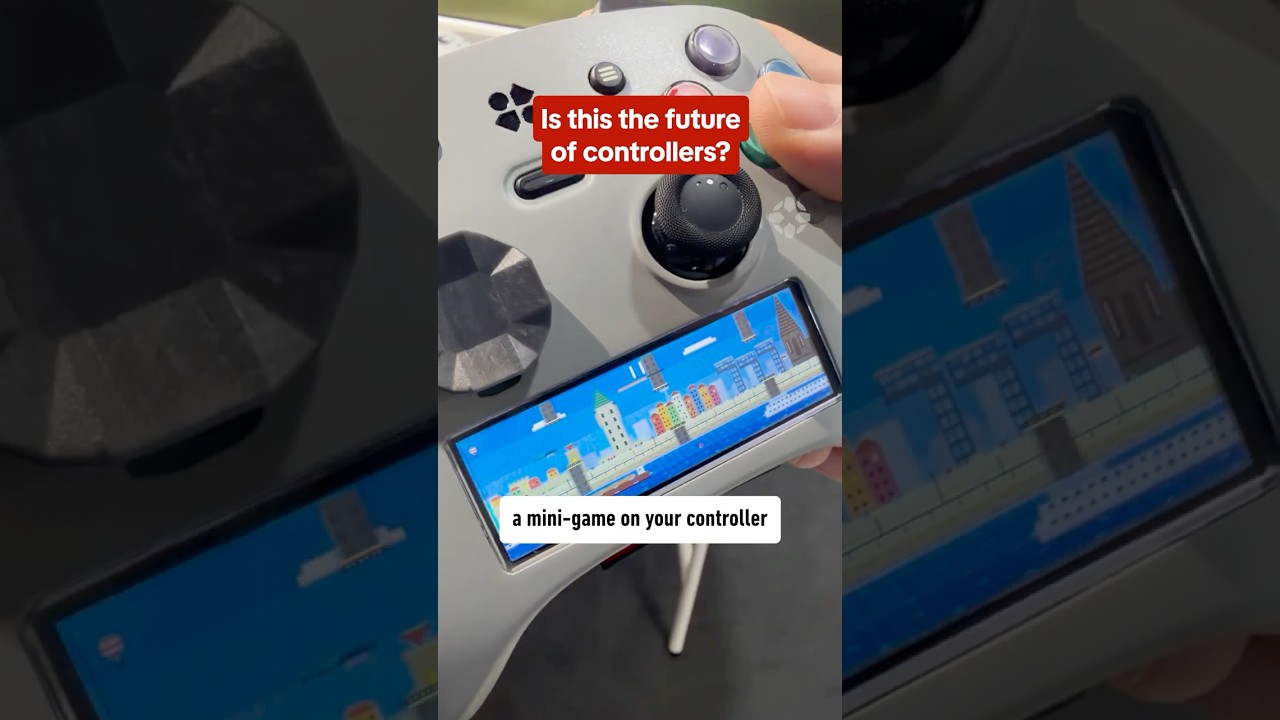This controller from Genki has a customizable built-in screen! Presented by @Fable #gamescom2026