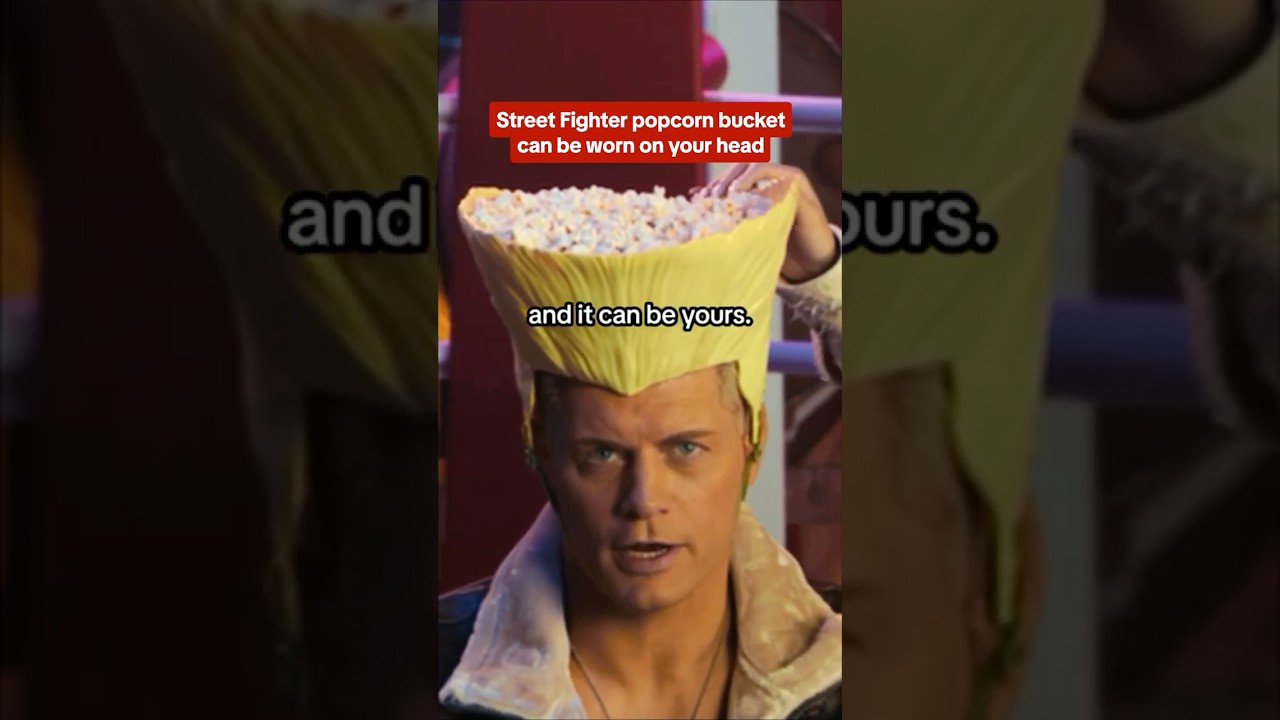 This popcorn bucket is perfect for the people sitting behind you in the theater! #streetfighter