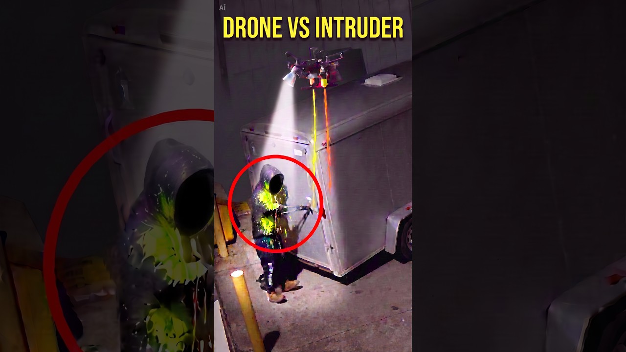 This Security Drone Shoots PAINT BOMBS!