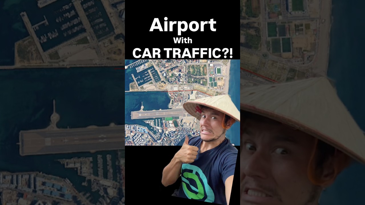 This was the only airport that once had car traffic...