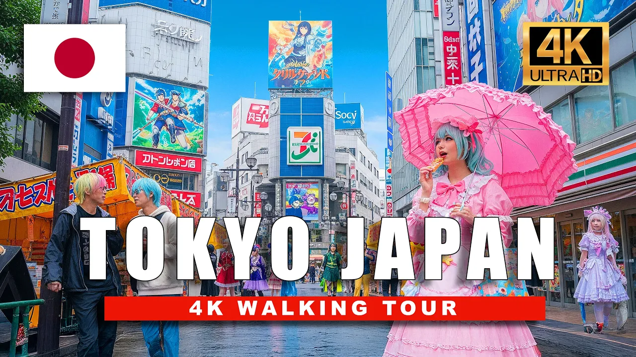 Tokyo Anime District Walk — Akihabara Cosplay & Street Vibes 4K