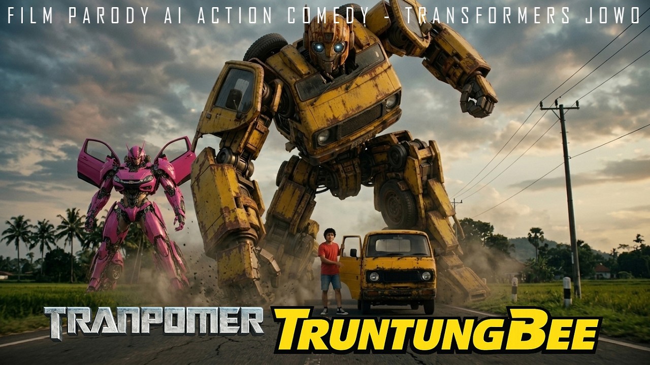 TRANPOMER Eps.1 - TruntungBee (Film Parody AI Action Comedy) by AntVideograph