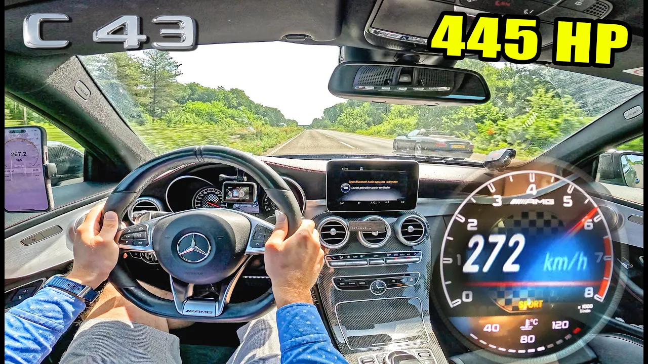 TUNED C43 AMG on the UNLIMITED AUTOBAHN!!