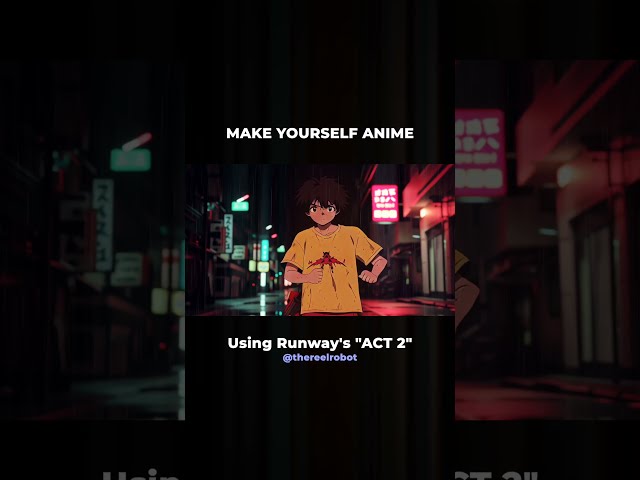 Turn yourself into anime with Runway Act 2 #aianimee #anime #aianimation#aivideo #aifilmmaking