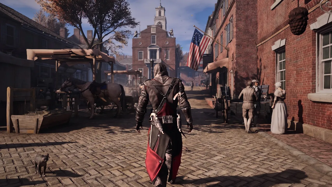 USA 250 Years Ago | Walk in Colonial Boston & New York | Assassin's Creed III Remastered 4K