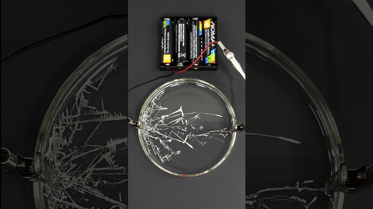 Using electricity to grow metal crystals
