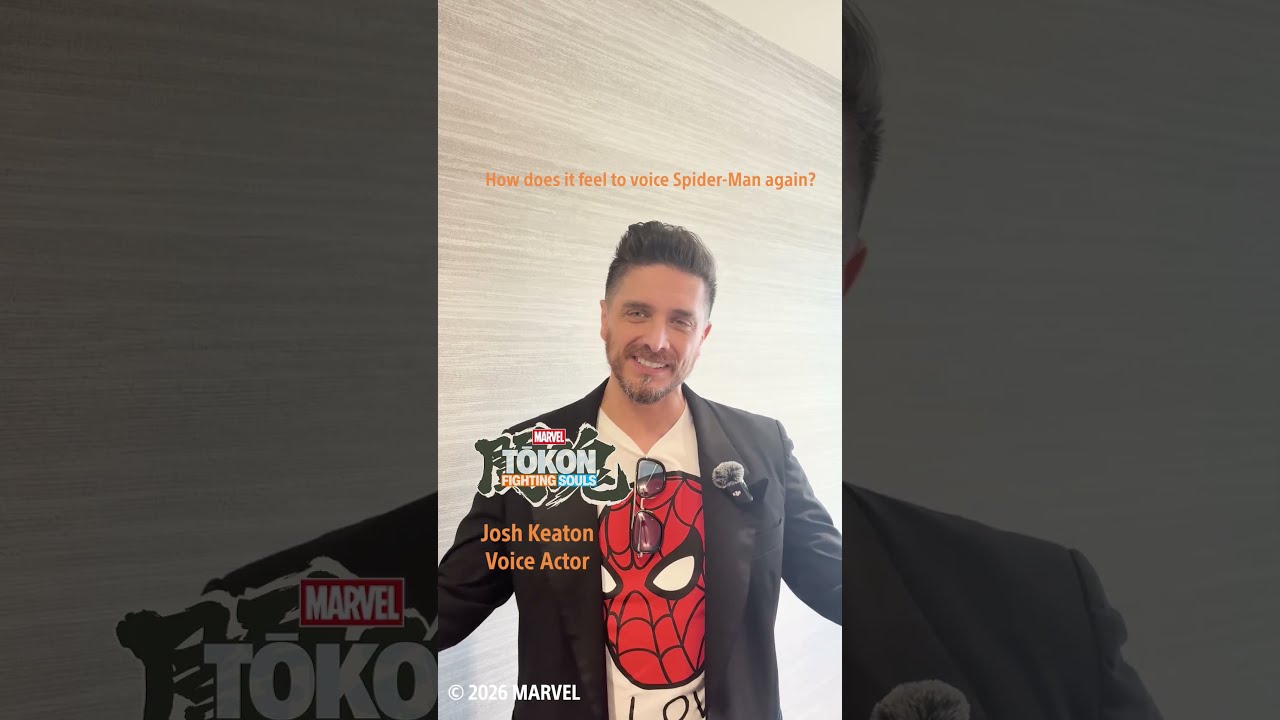 Voice actor Josh Keaton discusses voicing Spider-Man in MARVEL Tōkon: Fighting Souls.