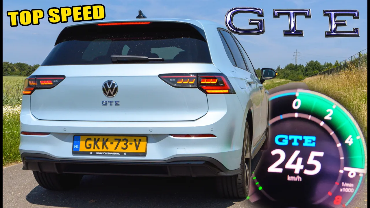 VW Golf GTE Mk8.5 | 0-100 100-200 TOP SPEED & AUTOBAHN POV