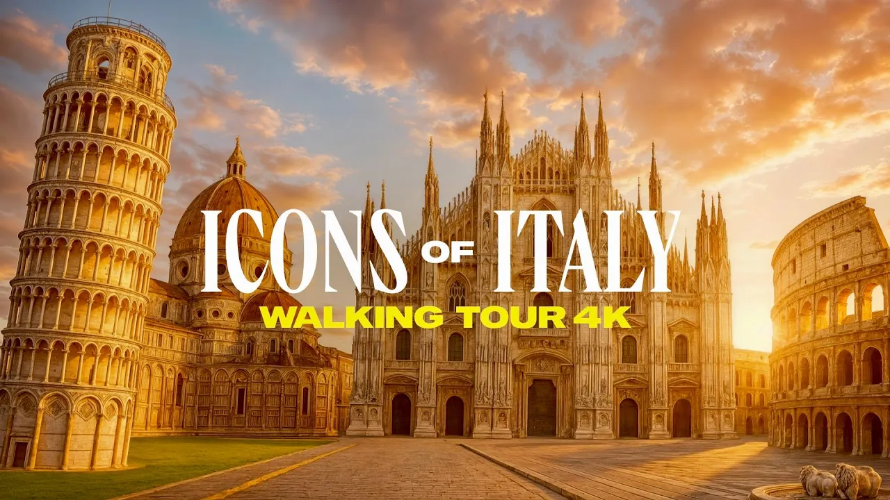 Walking Through The Icons of Italy, 4K 60FPS