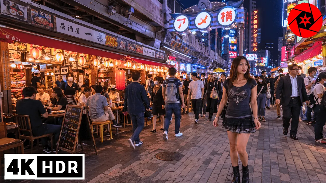Wandering Tokyo's Most Popular Night Market - 4K HDR