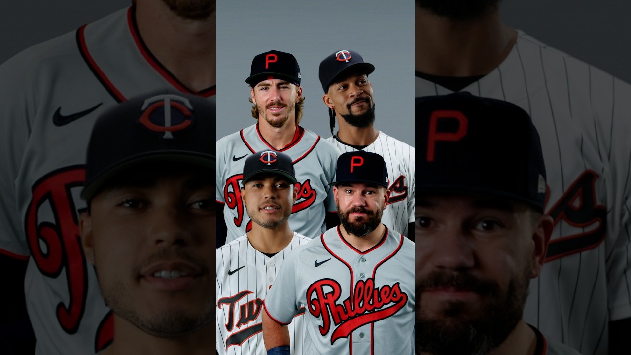 We put the Twins and Phillies players’ acting abilities to the test 😂🎬