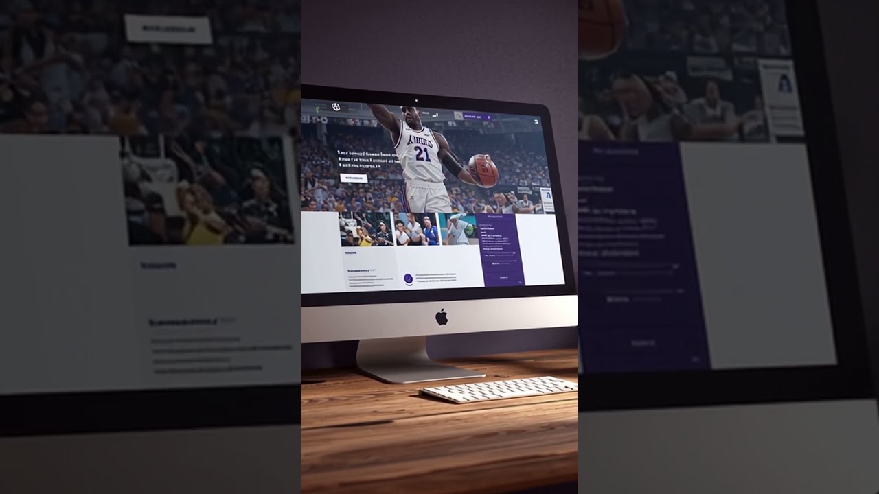 web page for sport organizer and enterperneur