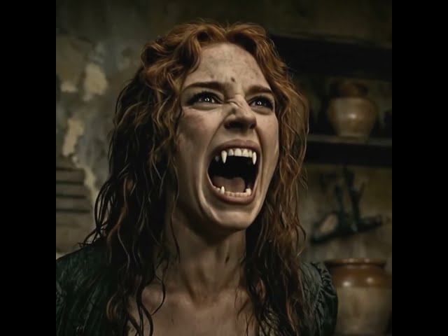 WEREWOLF scene  from Monster Town, a Fantasy Thriller Short film; a woman fighting for her survival