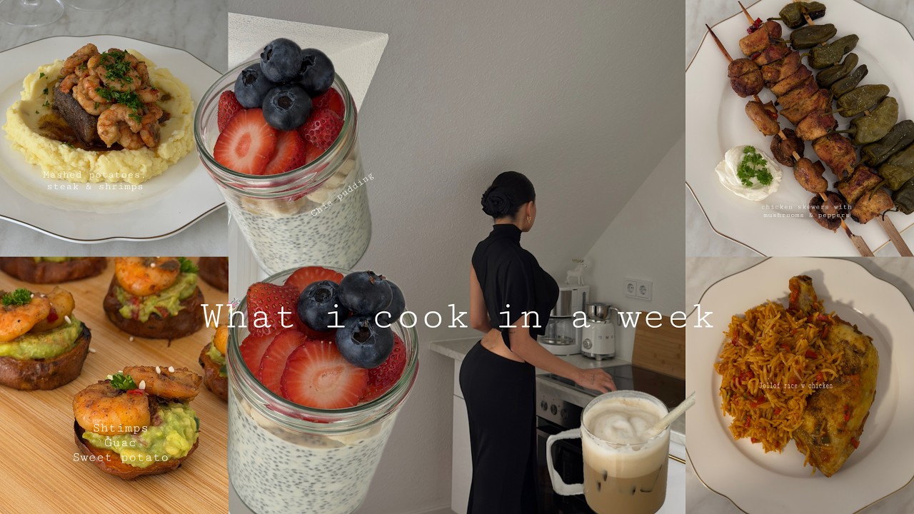 What I cook in a week, visual recipes 👩🏽‍🍳🍽️