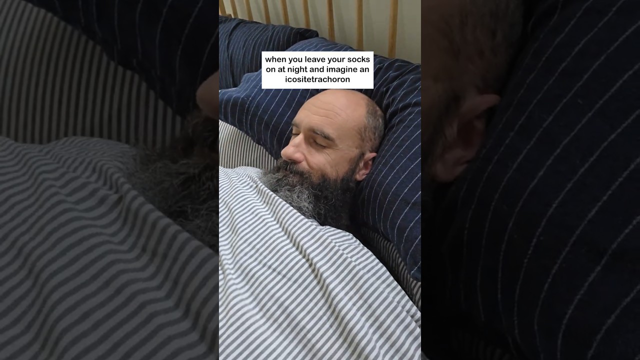 When You Sleep In Socks And Imagine An Icositetrachoron