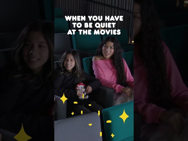 Who stayed the quietest at the movies? 🤫