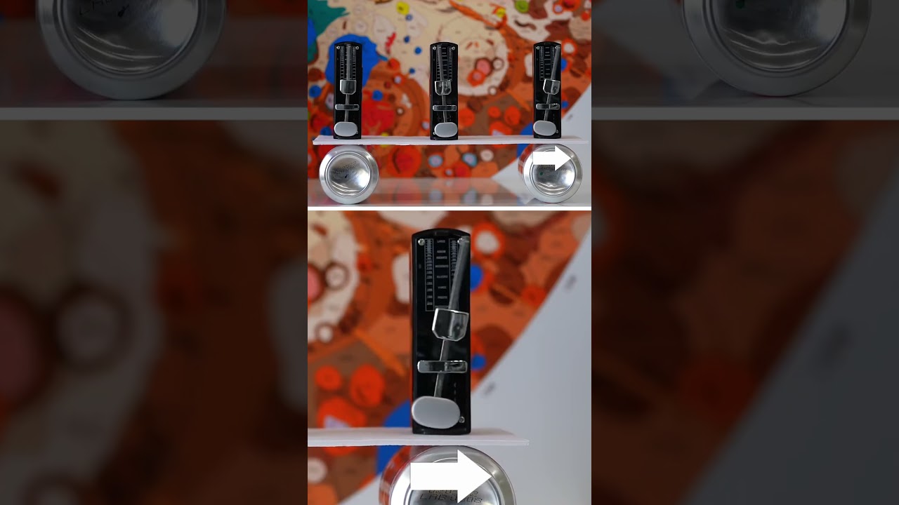 Why do these metronomes sync up?