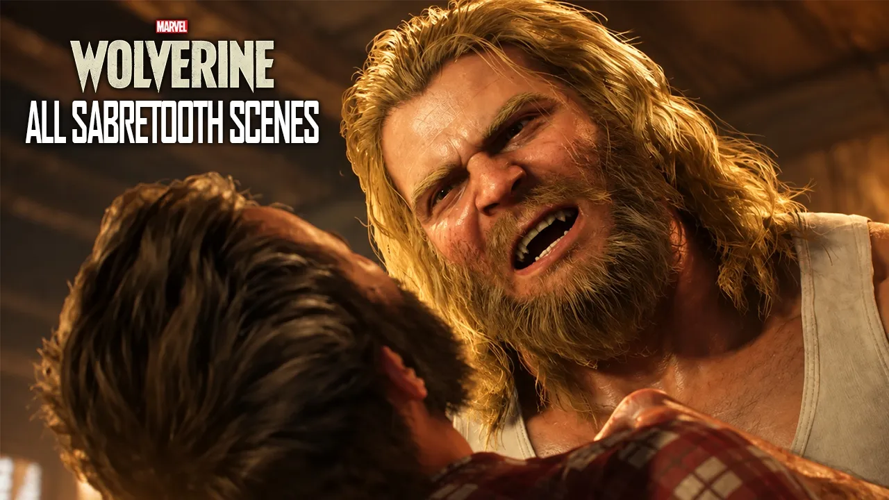 WOLVERINE - All Sabretooth Scenes 4K 60FPS Ultra HD