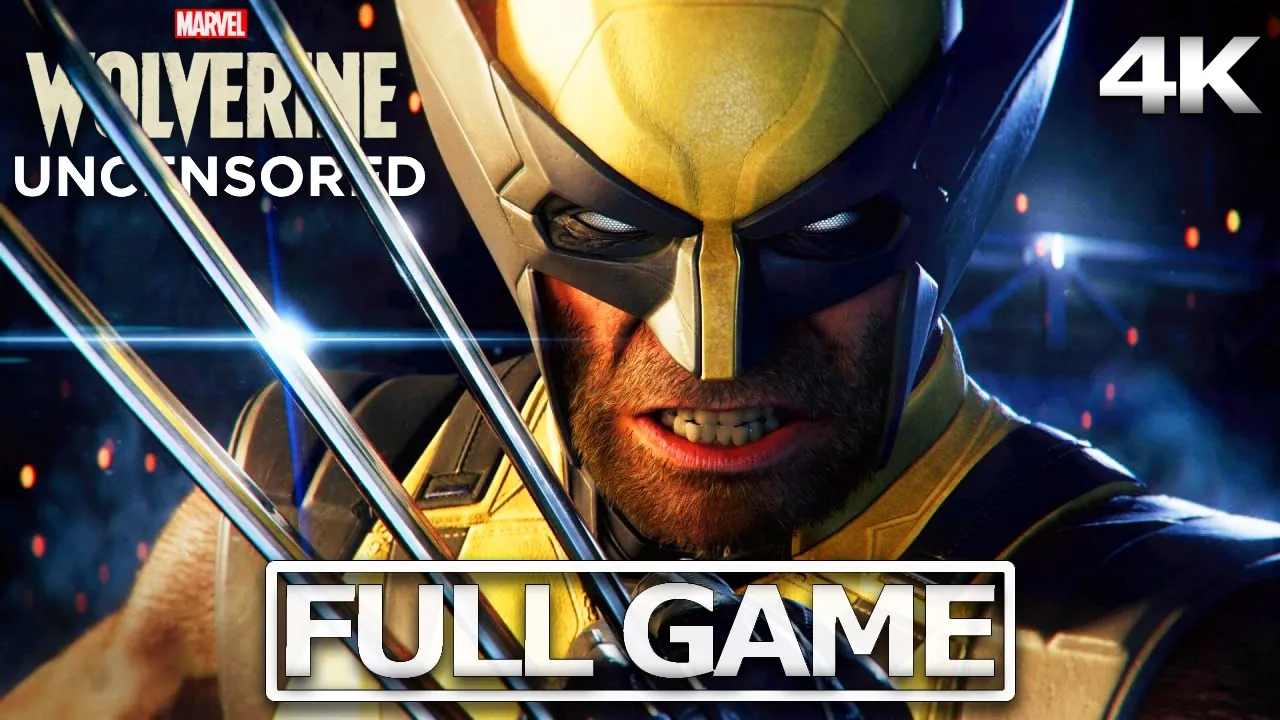 WOLVERINE Full Gameplay Walkthrough / No Commentary UNCENSORED【FULL GAME】4K 60FPS Ultra HD