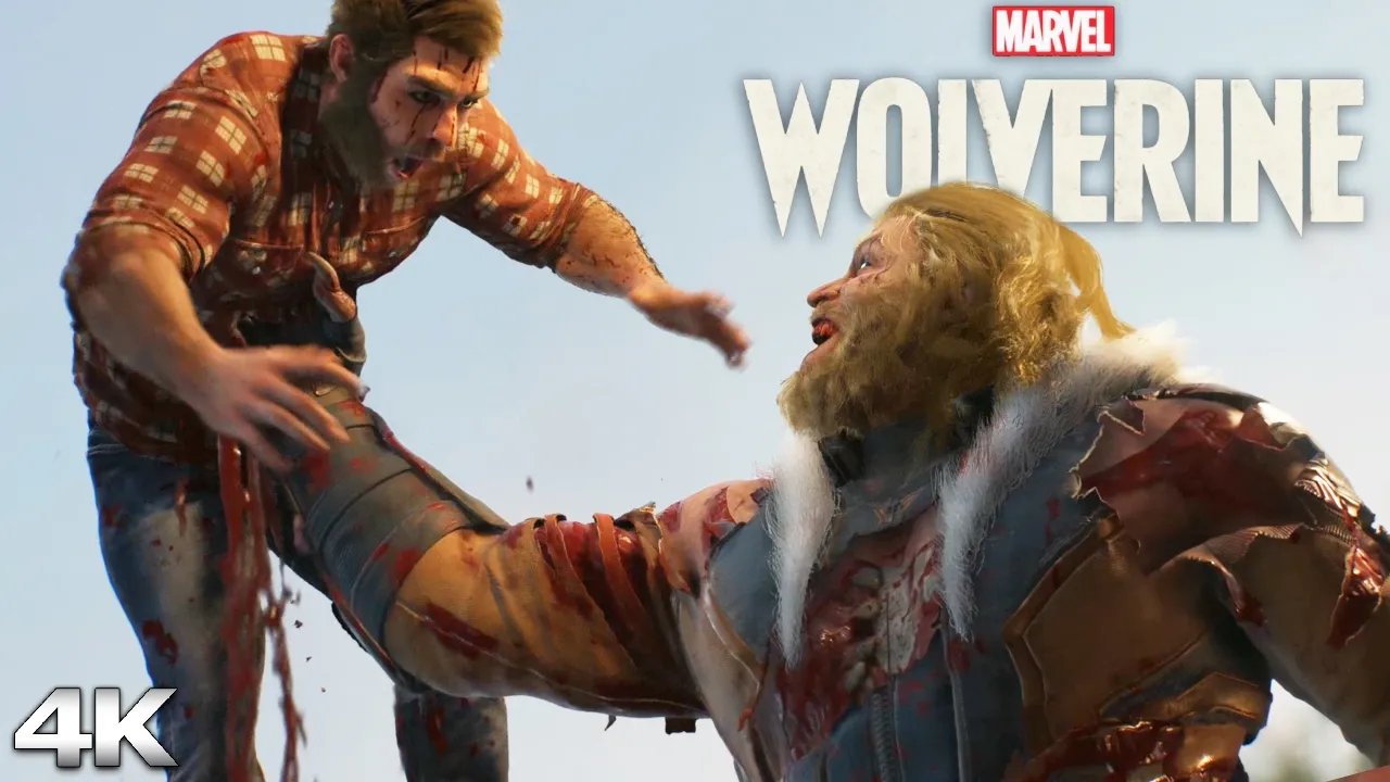Wolverine vs Sabretooth Boss Fight (PS5 Pro) 4K Ultra HD