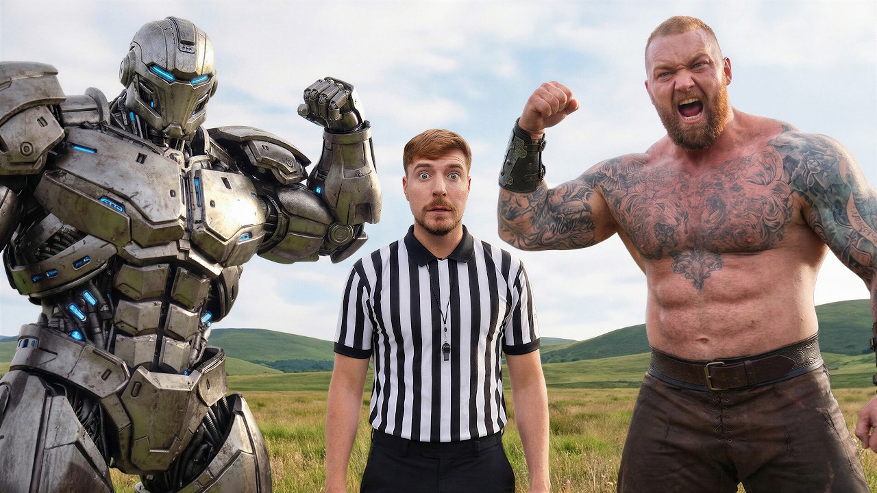 World's Strongest Man Vs Robot