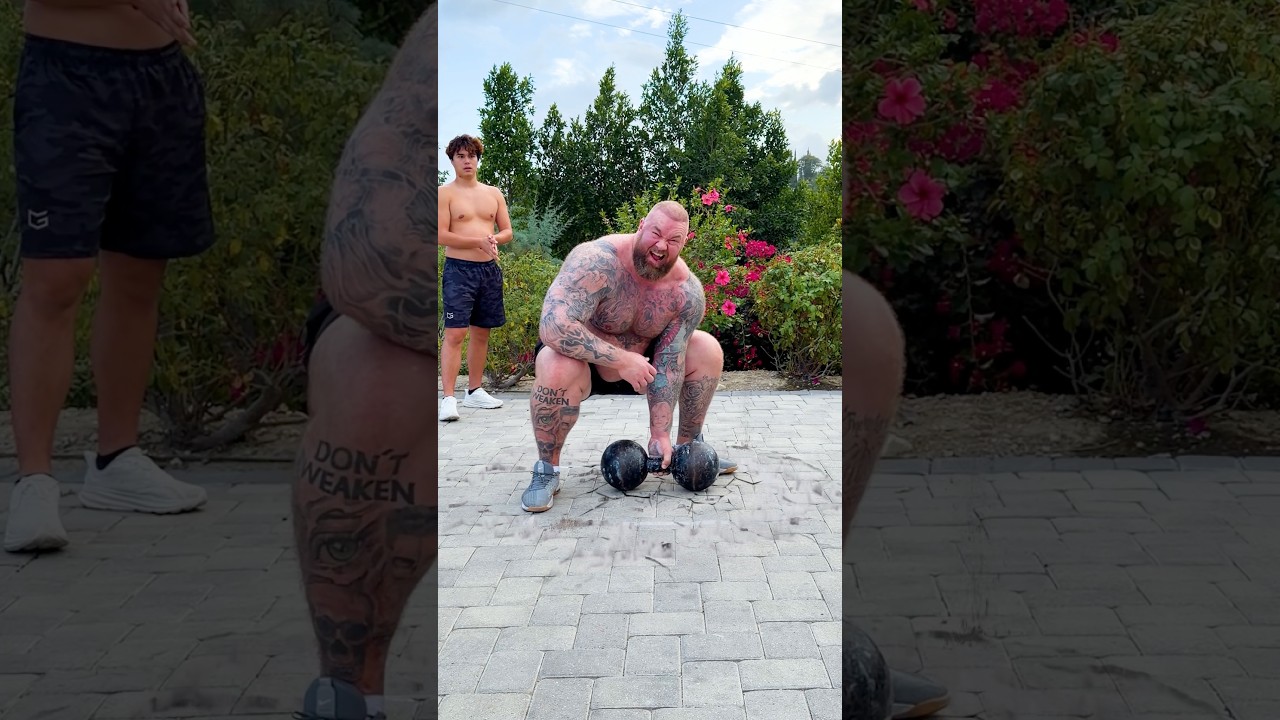 World’s Strongest Man vs Unliftable Dumbbell!