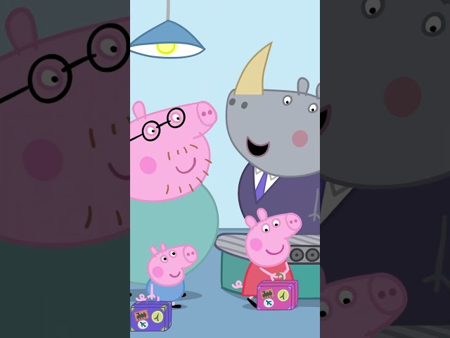 X-Ray Machine at the Airport ✈️ #shorts #peppapig