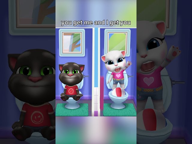 you get me and I get you 🤪🚽 #MyTalkingTom2 #TalkingTom #ToiletFun