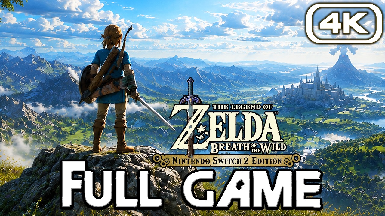 ZELDA BREATH OF THE WILD Gameplay Walkthrough FULL GAME (4K 60FPS) No Commentary