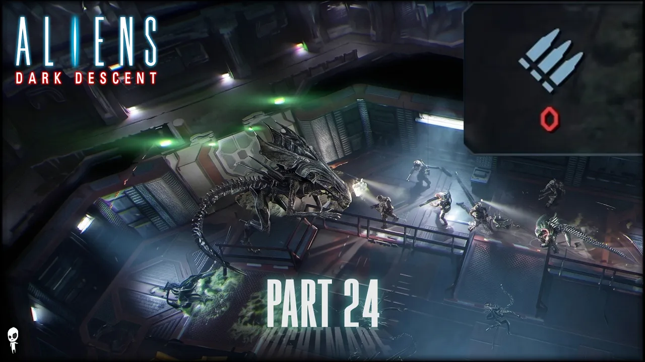 ZERO AMMO. I Don't Quit // Aliens: Dark Descent // Nightmare Mode // Part 24